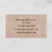 ドッグエンボスレザー効果 名刺 (裏面)