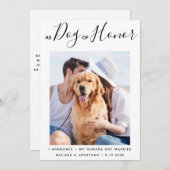 ドッグオブオナーたった今結婚しましたペット結婚の発表 セーブザデート (正面/裏面)