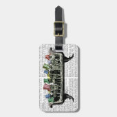 ドッグオンソファ ラゲッジタグ (正面縦)