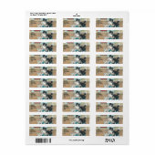 ドッグオンバイク差出人住所ラベル ラベル (フルシート)