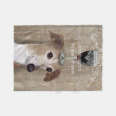 ドッグオヴィングレイハウンド フリースブランケット (正面(横))