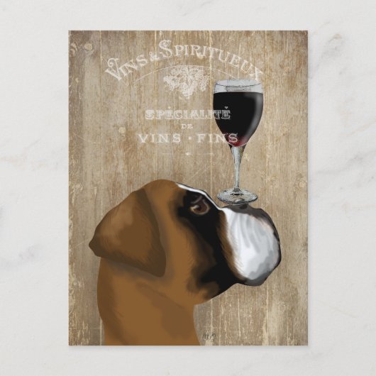 ドッグオヴィンボクサー ポストカード (正面)