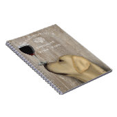 ドッグオーヴィンイエローラブラドール ノートブック (右側)