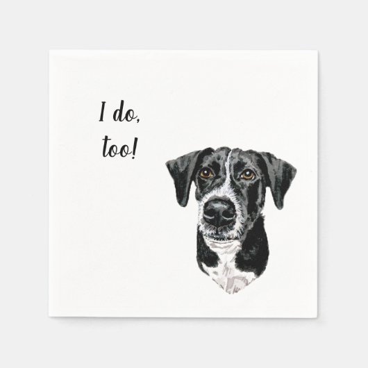 ドッグカスタムカクテルナプキン スタンダードカクテルナプキン (正面)