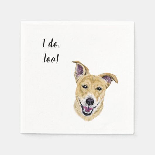 ドッグカスタムカクテルナプキン スタンダードカクテルナプキン (正面)