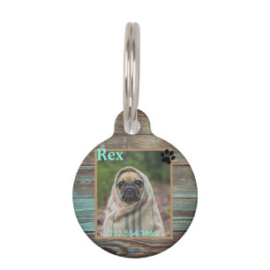 ドッグカスタムフォトウッド ペット　ネームタグ