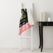 ドッグカスタムフォトコラージュフェ縁どードブラックピンク シェルパブランケット (インサイチュ)