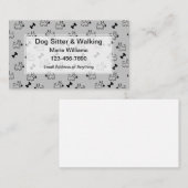 ドッグカッコいいシッター及び犬歩く名刺 名刺 (正面/裏面)