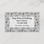 ドッグカッコいいシッター及び犬歩く名刺 名刺 (正面)