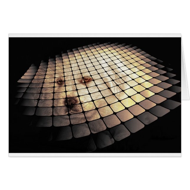 ドッグカッコいいデジタルアート (正面横)