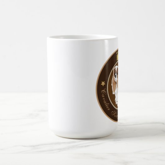 ドッグカバリヤキングチャールズスパニエル犬 コーヒーマグカップ (中央)