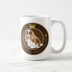 ドッグカバリヤキングチャールズスパニエル犬 コーヒーマグカップ