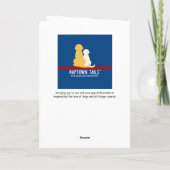 ドッグカボチャキス感謝祭カード シーズンカード (裏面)