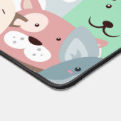 ドッグカラフルデザイン デスクマット (コーナー)