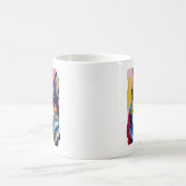 ドッグカラフルポートレート – コーギ絵画ズ コーヒーマグカップ (中央)