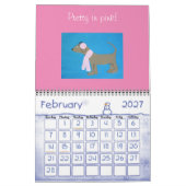 ドッグカレンダー カレンダー (2月 2027)