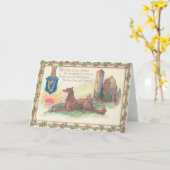 ドッグキャッスルシャムロックハープエリンサン カード (黄色い花)