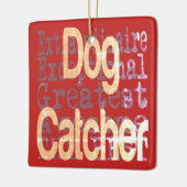 ドッグキャッチャー超並外れ セラミックオーナメント (左)