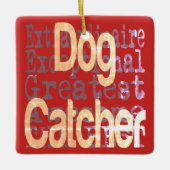 ドッグキャッチャー超並外れ セラミックオーナメント (正面)