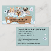 ドッグキャッツスパシッタートリマーペットケア入浴 名刺 (正面/裏面)