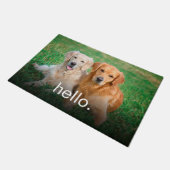 . ......ドッグキャットが登場する、こんにちは ドアマット (アングル)