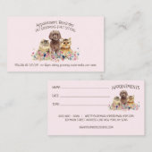 ドッグキャットグルーミングピッツティターストアアポイントメント 名刺 (正面/裏面)