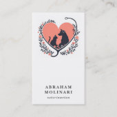 ドッグキャットステソスコープのロゴ獣医アポイントメント 名刺 (正面)