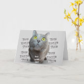 ドッグキャットバードファブの素晴らしい写真 カード (黄色い花)