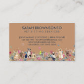 ドッグキャットバードホテルソファペットシッター 名刺 (裏面)