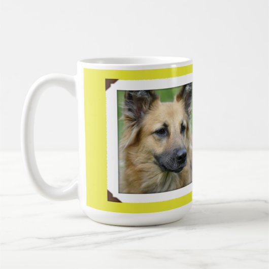 ドッグキャットフォトストーリーコーヒーマグ・チャートルーズ コーヒーマグカップ (左)