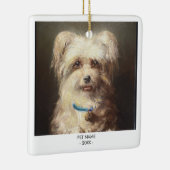 ドッグキャットフォトペット記念ギフトポートレートクリスマス セラミックオーナメント (右)