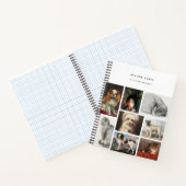 ドッグキャットペット8写真ポートレートコラージュ記念 ノートブック (内部)