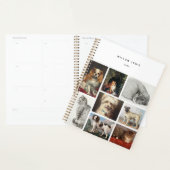 ドッグキャットペット8写真ポートレートコラージュ記念 プランナー手帳 (ディスプレー)