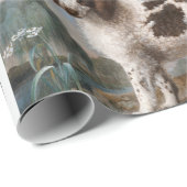 ドッグキャットペット8写真ポートレートコラージュ記念 ラッピングペーパー (ロールコーナー)