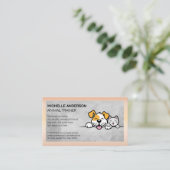 ドッグキャットロゴ |動物気に 名刺 (スタンド正面)