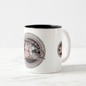 ドッグキャット人間関係 ツートーンマグカップ (正面右)