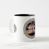 ドッグキャット人間関係 ツートーンマグカップ (正面左)