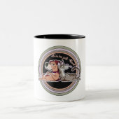 ドッグキャット人間関係 ツートーンマグカップ (中央)