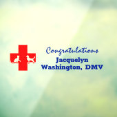 ドッグキャット&赤十字おめでとう獣医 ウィンドウサイン (シート3)