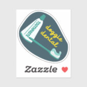 ドッグギデンタル気にドッグリマインダー海軍とアクア シール (シート)