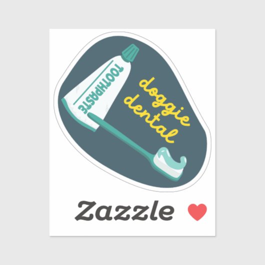 ドッグギデンタル気にドッグリマインダー海軍とアクア シール (シート)