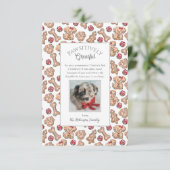 ドッグクッキーパピーの初めてのクリスマスサンキューカード サンキューカード (スタンド正面)