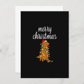 ドッグクリスマスおもしろい犬メリークリスマスサンタハット 招待状 (正面/裏面)