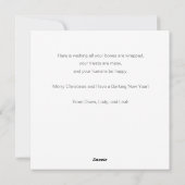 ドッグクリスマスのクリスマスカードから個人設定 シーズンカード (裏面)