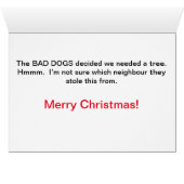 ドッグクリスマスカード (内部横(下))