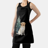 ドッグクリスマスツリーパーティードッグラバークリスマス エプロン (インサイチュ)