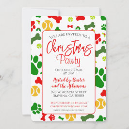 ドッグクリスマスポーティホリデーパーティー 招待状