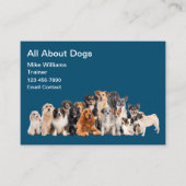 ドッグクールトレーナー新モダン名刺 名刺 (正面)