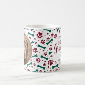 ドッググランドパグランドドッグカスタムペットフォトクリスマス コーヒーマグカップ (中央)