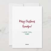 ドッググランドパメリークリスマスカスタムのペットの写真 シーズンカード (裏面)